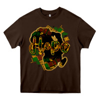 Chocolate Brown Hope black history Heavy Core Tee - HowdyJamesFarm