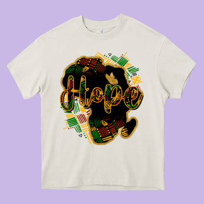 Hope Black History Heavy Core Tee Designed By Howdyjamesfarm