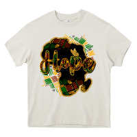 Cream Hope black history Heavy Core Tee - HowdyJamesFarm