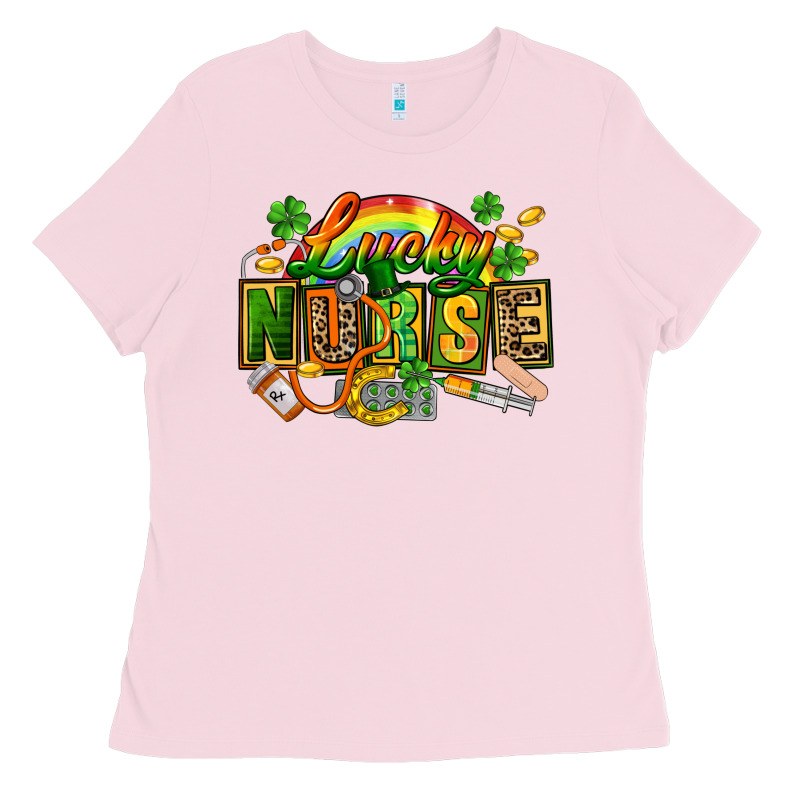 Lucky Nurse  St. Patricks Day Ladies Tee by FaDigitalArtStudio | Teevron