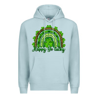 Blue Mist st. patrick's day happy go lucky Premium Hoodie - RanaPortraitStore