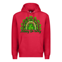 Cardinal st. patrick's day happy go lucky Premium Hoodie - RanaPortraitStore