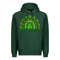 Sports Green st. patrick's day happy go lucky Premium Hoodie - RanaPortraitStore