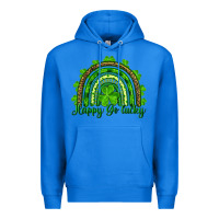 True Royal st. patrick's day happy go lucky Premium Hoodie - RanaPortraitStore