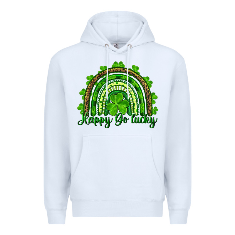 St. Patrick's Day Happy Go Lucky Premium Hoodie by RanaPortraitStore | Teevron