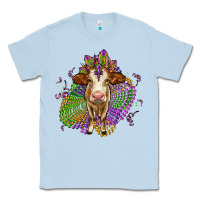 Dusty Blue simmental mardi gras Classic Tee - OliviaCreatesArt