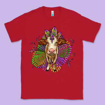 Simmental Mardi Gras Classic Tee Designed By Oliviacreatesart