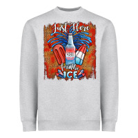Heather Grey just here for the ice Heavyweight Sweatshirt - JahusDesignShop