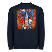 Navy just here for the ice Heavyweight Sweatshirt - JahusDesignShop