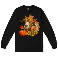 Black fall goat Long Sleeve Tee - LillyAllenDesigns