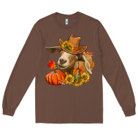 Chestnut fall goat Long Sleeve Tee - LillyAllenDesigns