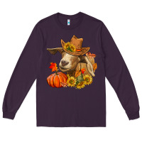 Plum fall goat Long Sleeve Tee - LillyAllenDesigns