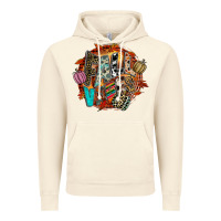 Vintage Artic Fall Vibes Vintage Hoodie - CowhideDigitalArt