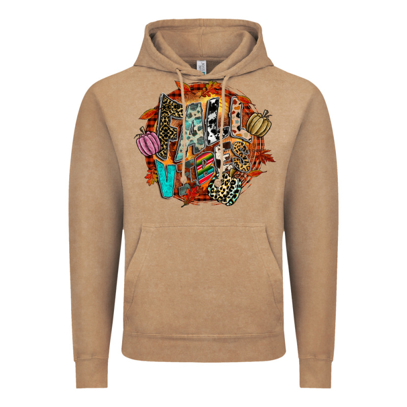 Fall Vibes Vintage Hoodie by CowhideDigitalArt | Teevron
