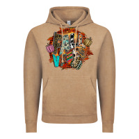 Vintage Coffee Fall Vibes Vintage Hoodie - CowhideDigitalArt