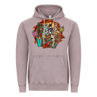 Vintage Zinc Fall Vibes Vintage Hoodie - CowhideDigitalArt