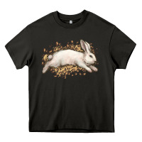 Asphalt Bunny Rabbit leopard Easter Day Heavy Core Tee - HowdyJamesFarm