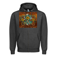 Charcoal Heather cross tumbler Zipper Hoodie - JahusDesignShop