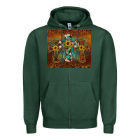 Sports Green cross tumbler Zipper Hoodie - JahusDesignShop