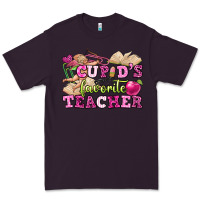 Plum cupid's favorite teacher Premium Tee - OliviaCreatesArt