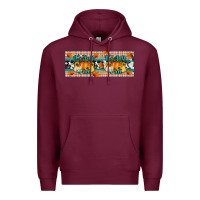 Burgundy it's fall y'all Premium Hoodie - Artiststas