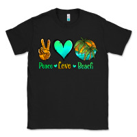 Black peace love beach Classic Tee - Jasminsmagicworld