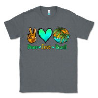 Charcoal Heather peace love beach Classic Tee - Jasminsmagicworld