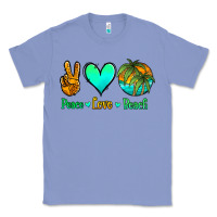 Colony Blue peace love beach Classic Tee - Jasminsmagicworld