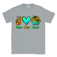 Heather Grey peace love beach Classic Tee - Jasminsmagicworld