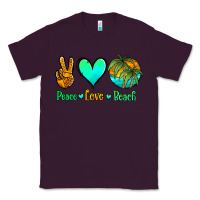 Plum peace love beach Classic Tee - Jasminsmagicworld