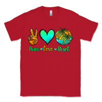 Red peace love beach Classic Tee - Jasminsmagicworld