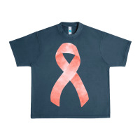 Midnight Navy uterine or endometrial cancer ribbon Urban Heavy Tee - FaDigitalArtStudio