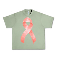 Oil Green uterine or endometrial cancer ribbon Urban Heavy Tee - FaDigitalArtStudio