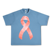 Pebble Blue uterine or endometrial cancer ribbon Urban Heavy Tee - FaDigitalArtStudio