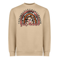 Mushroom girl mama western leopard rainbow Heavyweight Sweatshirt - JahusDesignShop