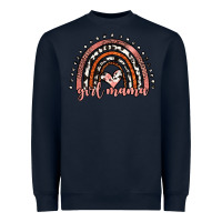 Navy girl mama western leopard rainbow Heavyweight Sweatshirt - JahusDesignShop