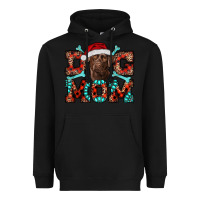 Black dog mom christmas with labrador Heavyweight Hoodie - RanaPortraitStore