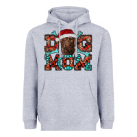 Heather Grey dog mom christmas with labrador Heavyweight Hoodie - RanaPortraitStore