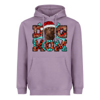 Lavender dog mom christmas with labrador Heavyweight Hoodie - RanaPortraitStore