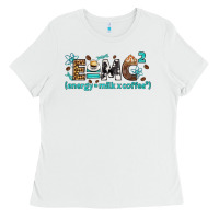 White e=mc2 energy milk coffee bbs Ladies Tee - BundleAndBundleShop