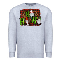 Heather Grey ho ho ho gnomes christmas Premium Sweatshirt - RanaPortraitStore