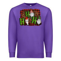 Purple ho ho ho gnomes christmas Premium Sweatshirt - RanaPortraitStore