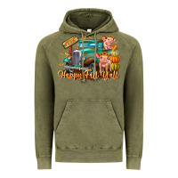Vintage Olive Farm Happy Fall Y'all Vintage Hoodie - CowhideDigitalArt