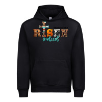 Black he is risen indeed matthew 28 6 jesus christ easter Urban Hoodie - Jasminsmagicworld