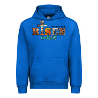 Cobalt he is risen indeed matthew 28 6 jesus christ easter Urban Hoodie - Jasminsmagicworld