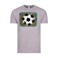 Vintage Zinc glitter football leopard Vintage Tee - RanaPortraitStore