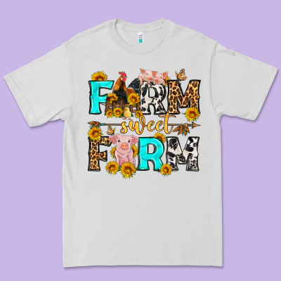 Farm Sweet Farm Western  Olivia Premium Tee Designed By Oliviacreatesart