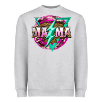 Heather Grey mama life and thunderbolt Heavyweight Sweatshirt - JahusDesignShop