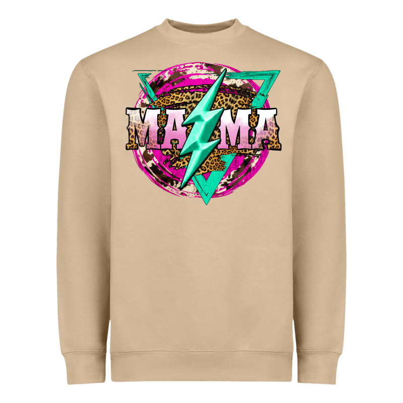 Mama Life And Thunderbolt Heavyweight Sweatshirt by JahusDesignShop | Teevron