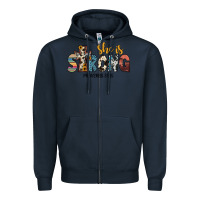 Navy she i̇s strong proverbs 31 25 Zipper Hoodie - JahusDesignShop